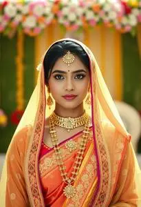 Sada Saubhagyavati Bhava Dupatta face swap