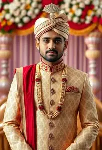 Punjabi Wedding Dress Male face swap