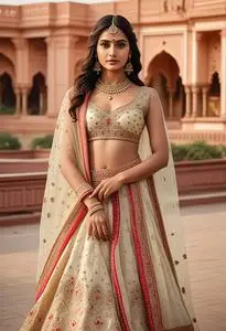 Abhinav Mishra Lehenga face swap