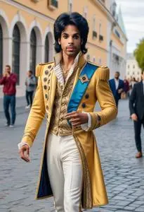 Prince Musician Costume face swap