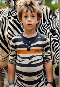 Zany Zebra Infant face swap