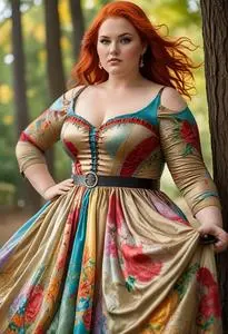 Plus Size Sadistic Woman Costume face swap