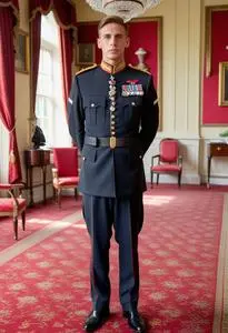 British Army Mess Dress Grant face swap