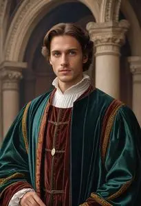 Renaissance Scholar Costume face swap