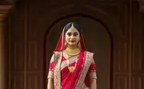 Manyavar Lehenga Costume face swap