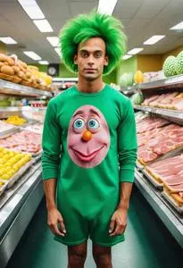 Green Eggs And Ham Fancy Dress face swap