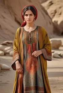 Afghani Dress Woman face swap