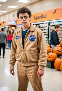 Superbad Halloween Costume face swap