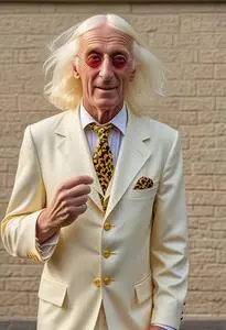 Jimmy Saville Fancy Dress face swap