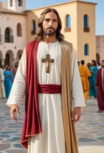 Jesus Fancy Dress Costume face swap