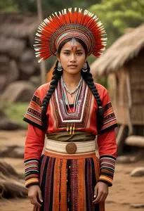 Kalinga Traditional Costume face swap