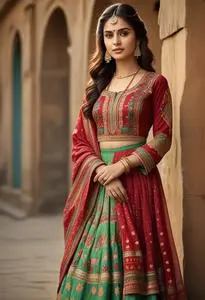 Kedia Gujarati Dress Female face swap
