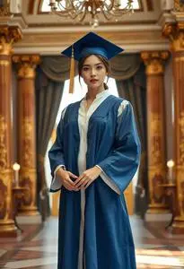 Graduation Outfit Female face swap