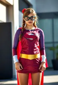 Super Girl Costume face swap