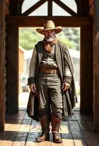 Wild West Preacher Costume face swap