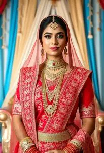 Baju Wedding India face swap