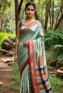 Binny Silk Sarees face swap