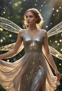 sachin and babi light blue dress Pink Tinkerbell Fairy Princess Fancy Dress Costume Sparkle Bling Tutu main image 1