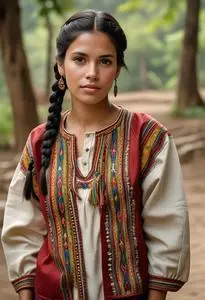 Traditional Venezuelan Clothing face swap
