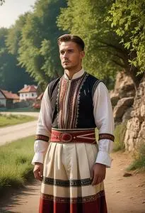 Traditional Hungarian Outfit face swap