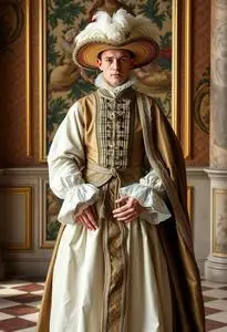 French Courtier Costume face swap