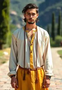 Bohemian Dress Style Male Face Swap