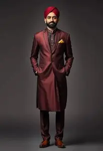 Engagement Formal Dress Indian Groom Face Swap