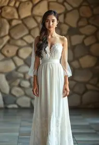 Lovely Bride Dress face swap