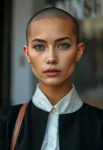 Bald Hairstyle Woman face swap