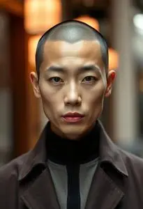 Balding Asian Hairstyle face swap