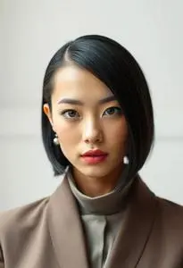Balding Crown Black Female Hairstyle face swap