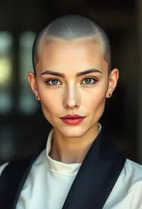 Balding Crown Female Hairstyle face swap