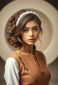 Curled Wedding Hair Down face swap