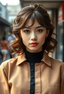 Curling Yaki Hairstyle face swap