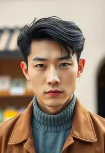Free Korean Hairstyle Big Forehead Male Face Swap