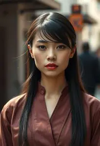 Long Hairstyle Balding Crown face swap