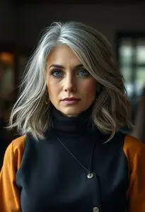 Letting Gray Hair Grow Out face swap