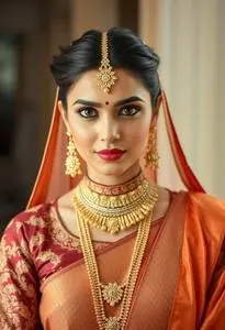Matha Patti Hairstyle Wedding face swap