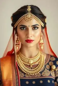 Matha Patti Hairstyle Bride face swap
