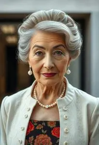 Wedding Hairstyle Grandmothers face swap