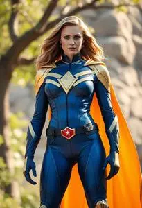 Linda Carter Superhero face swap