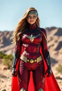 Linda Carter Superhero face swap