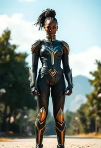 Michaela Coel Wakanda Forever Superhero face swap