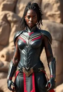 Michaela Coel Wakanda Forever Superhero face swap