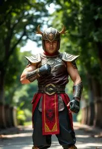 Ong Bak Muay Thai Warrior Superhero face swap