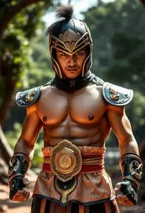 Ong Bak Muay Thai Warrior Superhero face swap