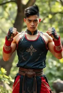 Ong Bak Muay Thai Warrior Superhero face swap