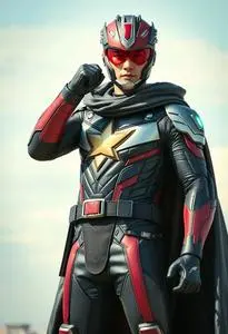 Park Seo Joon Captain Superhero face swap
