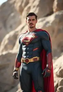 Reeve Christopher Superhero face swap
