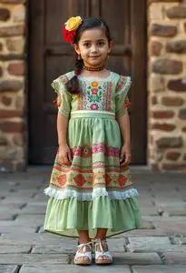 chinese dress ladies Amazon.com: Faltern Cinco De Mayo Dress - Women's Mexican Fiesta Costume main image 1
